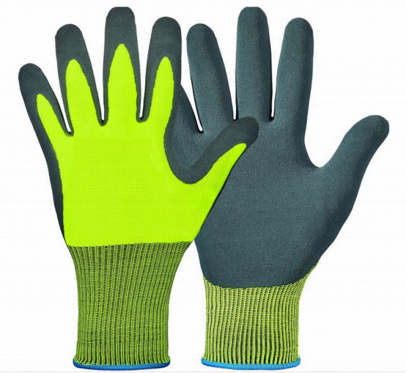 Cimdi trikotāžas ar lateksa pārklājumu 10. izmērs 1/12