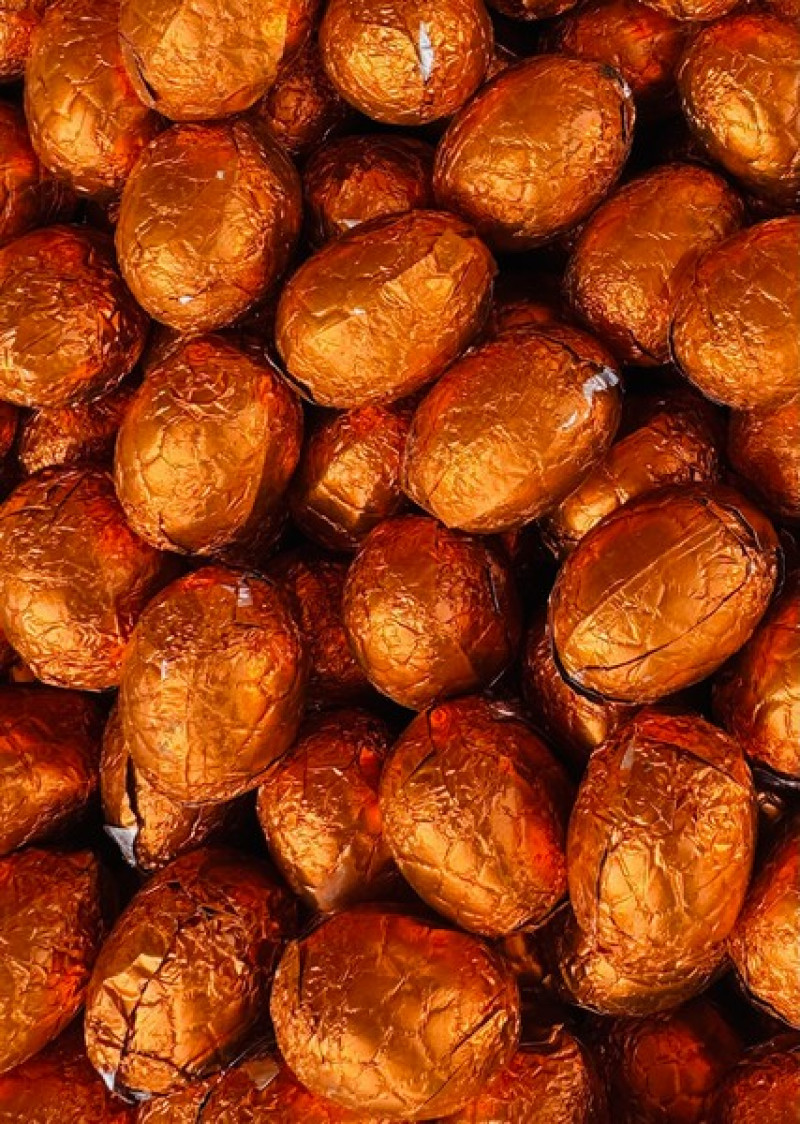 Šokolādes olas Mini eggs Apelsīnu 1kg 1/10 (30.09.2026) (Lieldienas) (daudzumu norādīt kg) Vācija