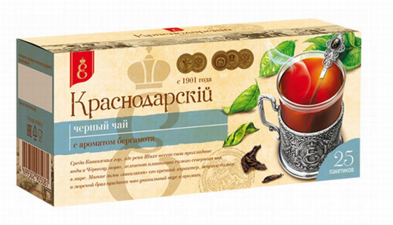 Tēja Krasnodarskij bergamot 2g*25 1/15 (25.05.28) Krievija