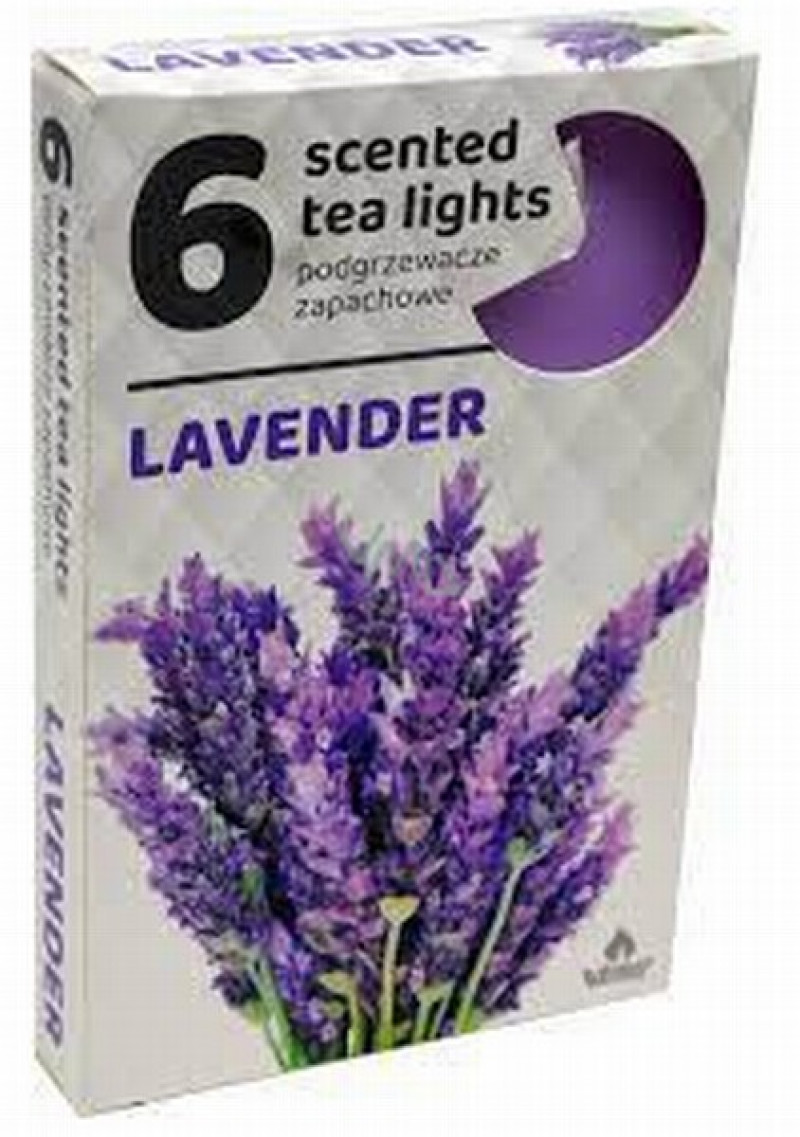 Svece Lavanda aromātiska tējas 6gb  Polija