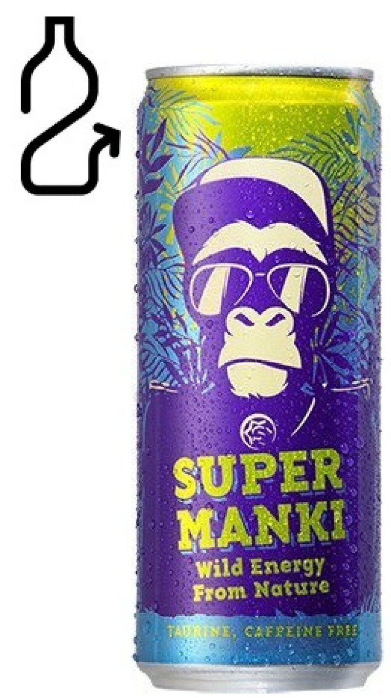 Limonāde Super manki 0.33L 1/6 (06.08.2026) DEPOZĪTA maksa 0.10 eiro EU