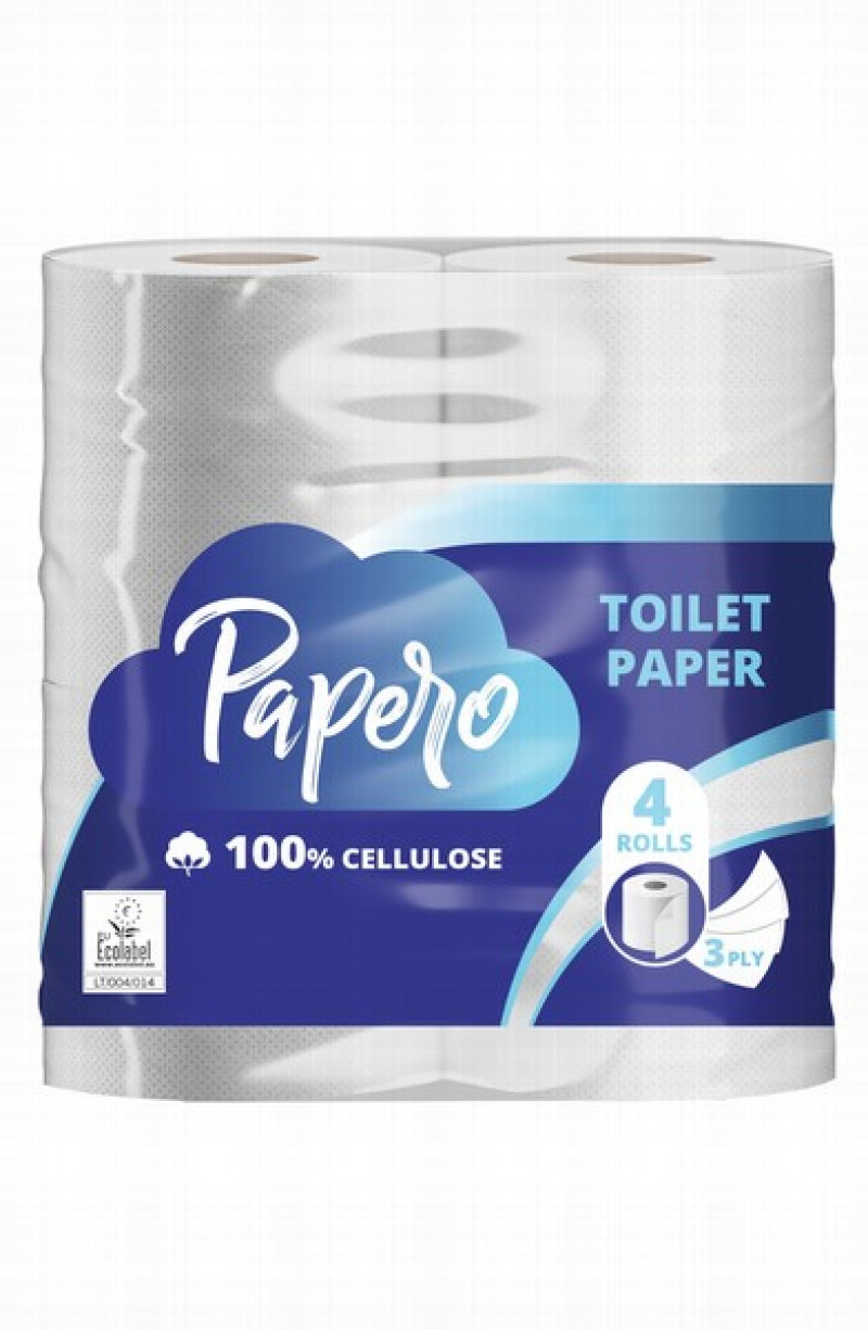 Tualetes papīrs Papero 3-kārtīgs 4gb 1/16  Lietuva