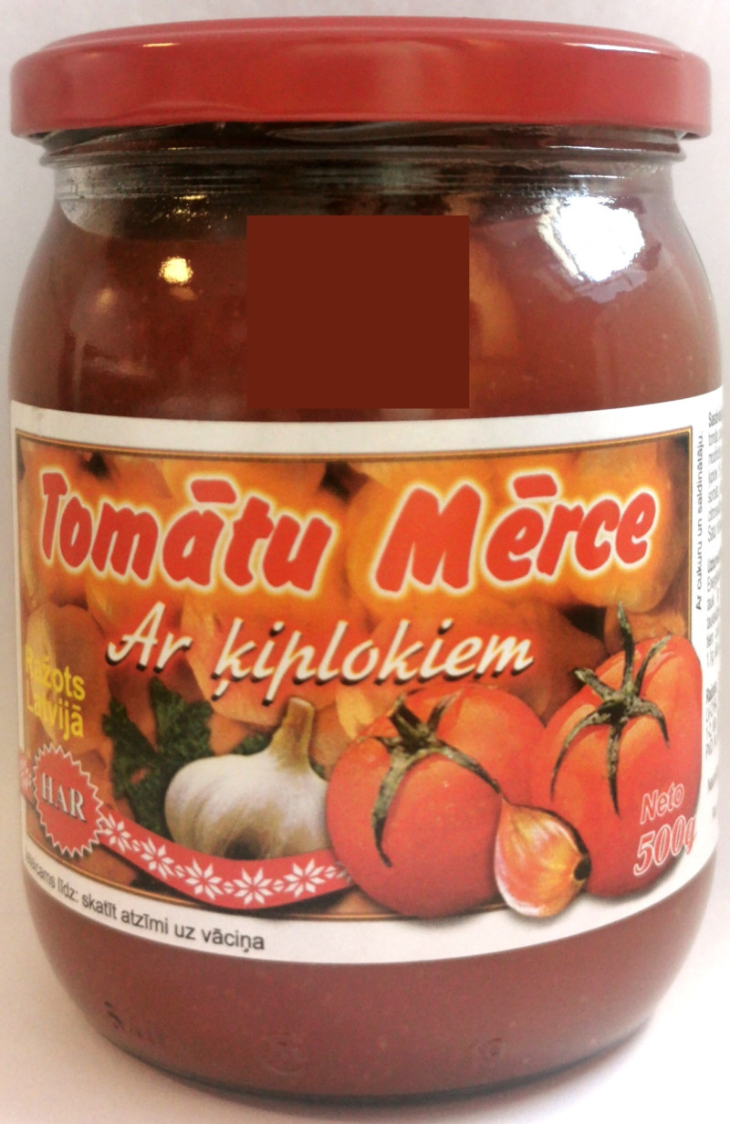 Tomātu mērce HAR ķiploku 500g 1/6 (09.04.26) Latvija