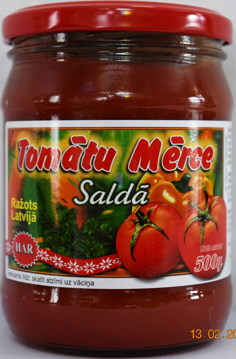 Tomātu mērce HAR saldā 500g 1/6 (09.04.26) Latvija