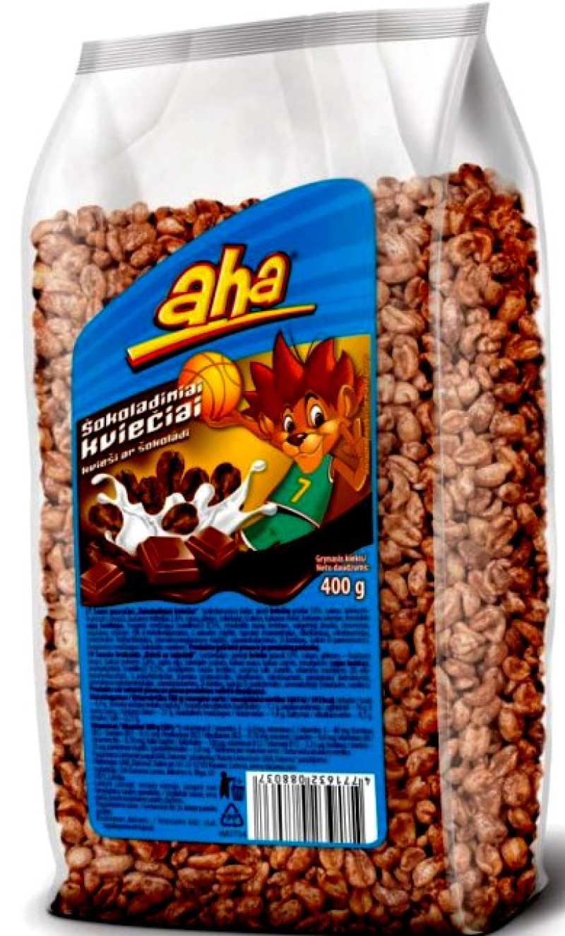 Sausās brokastis Aha šokolādes rīsi 400g(07.01.2027.) Lietuva