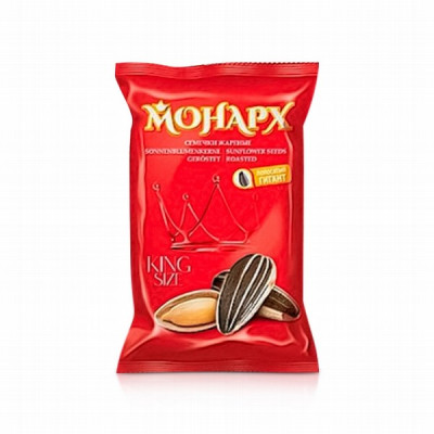 Saulespuķu sēklas Monarh XXL svītrainas grauzdētas 300g 1/16 (15.09.25)