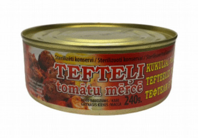 Tefteļi  tomātu mērcē 240g Brasla ()
