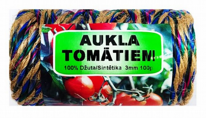Aukla džuta/sintētika tomātiem 100m/100g, Latvija