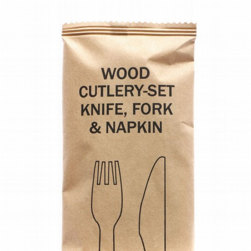 Galda piederumu komplekts 1.pers (dakša,karote,salvete)