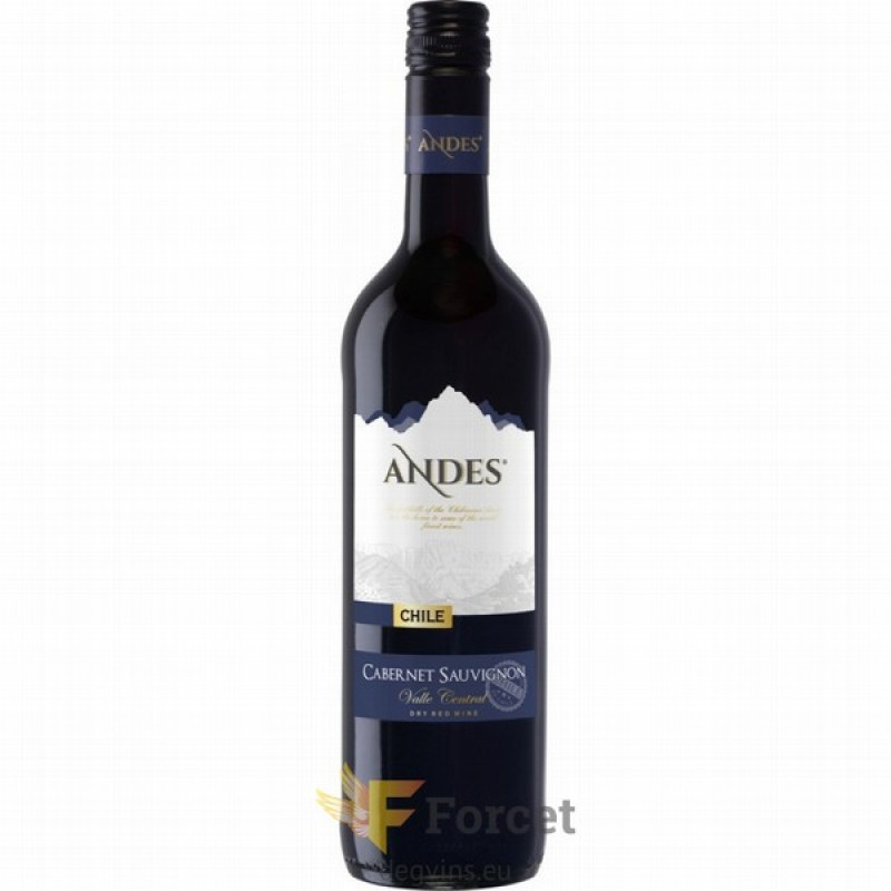Vīns Andes Cabernet Sauvignon Dry 0.75L 12.5% Čīle
