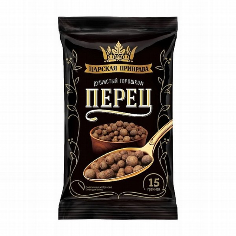Garšviela Melnie pipari smaržīgie graudu 20g Carskaja Priprava (10.08.26) RU