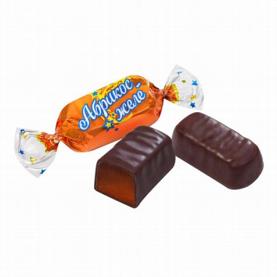 Šokolādes konfektes Apricot Jelly 1kg 1/8 (09.01.2026)UA