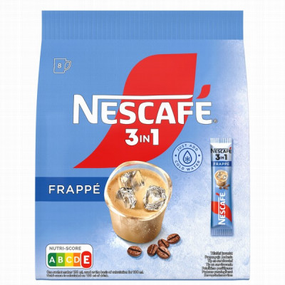 Kafija šķīstošā Nescafe 3in1 Frappe 120g(8x15gb)HUN(30.06.2025)LABA CENA
