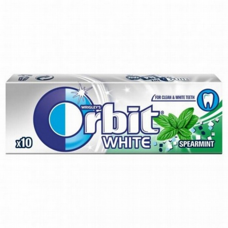 Košļājamā gumija Orbit White Spearmint 14g*30gb (10.08.26)Polija