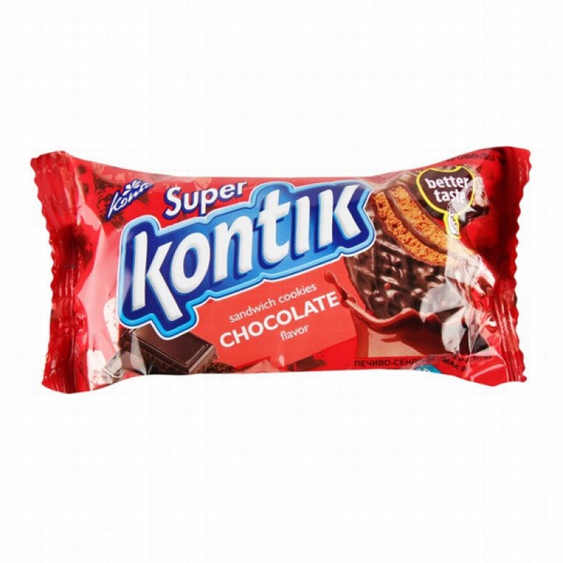 Dubultie cepumi Super kontik ar šokolādes garšu 45g (24.01.26)Ukraina