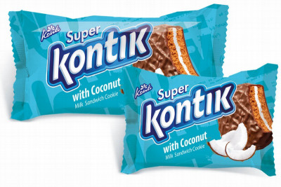 Dubultie cepumi Super kontik ar piena un kokosa garšu 45g (02.02.26)Ukraina