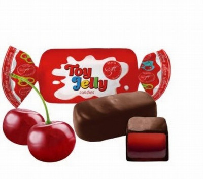 Šokolādes konfektes Toy Jelli ar ķiršu želeju 2.5kg (25.11.25) (Lūgums daudzumu norādīt kilogramos