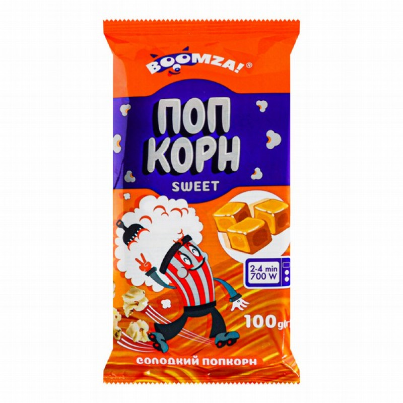 Popkorns BOOMZA! saldais 100g (21.04.2027) Ukraina