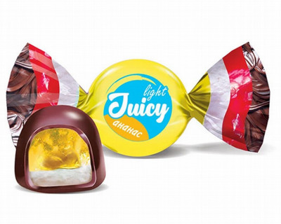 Želejkonfektes ar dabīgu sulu Ananas 0.5kg KDV (23.10.2025)