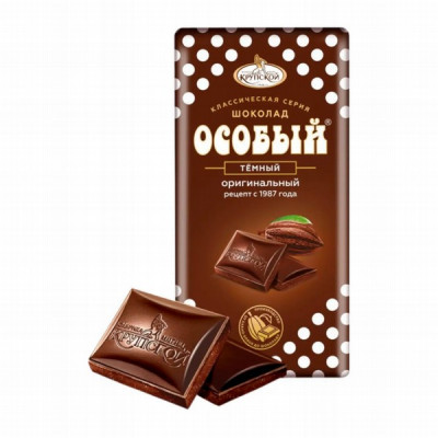 Šokolāde Krupskoj Osobij Tumša 85g 1/14 (03.03.2026) Krievija