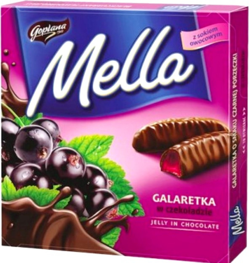 Konfekšu kaste Mella upeņu 190g 1/24 (07.2026)