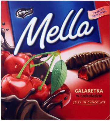 Konfekšu kaste Mella ķiršu 190g 1/24 (03.2026)