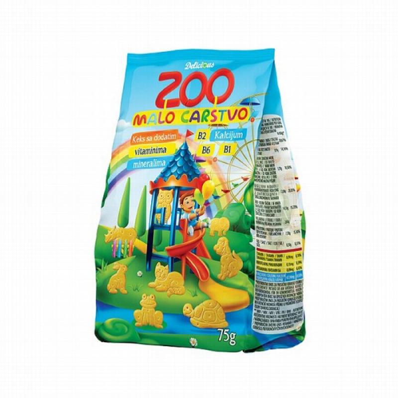 Krekeri Delicious Zoo karaļvalsts 75g(21.04.26)