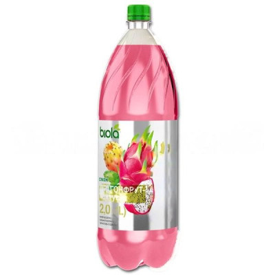 Limonāde Biola Ar Dragon fruit un kaktusa garšu 2l Ukraina DEP 1*6(21.01.26)