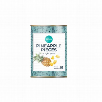 Ananāsu gabaliņi vieglā sīrupā Gemoss 850g  1/24 (11.12.2027) Taizeme