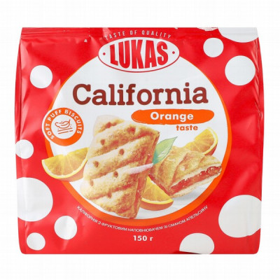 Cepumi Lukas Kalifornija ar apelsīna garšu 150g (28.10.25)