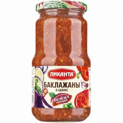 Baklažāni v adzike Pikanta 460g  1/6 (13.06.27) Krievija