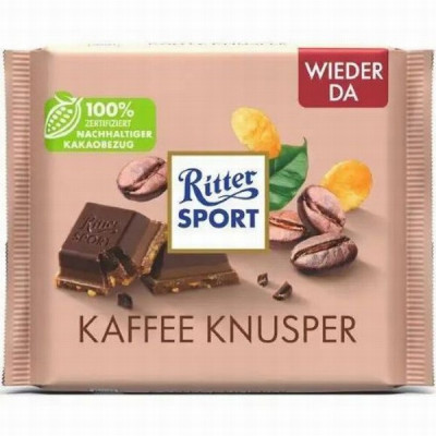 Šokolāde Ritter Sport crispy coffee 100g (11.08.25) Vācija
