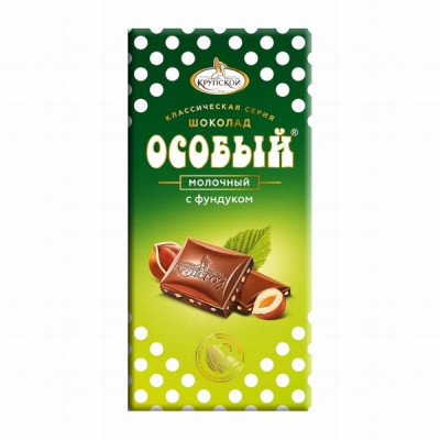 Osobyi piena šokolāde ar lazdu riekstiem 85g (14.02.26) 1/15 Krievija