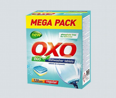 Trauku mazgāšanas kapsulas OXO piparmētru 120gb (19.12.27)Polija