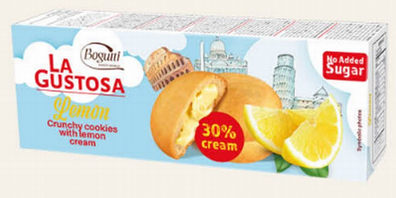 Cepumi LaGustosa ar citrona krēmu bez cukura 150g(24.06.26)Polija