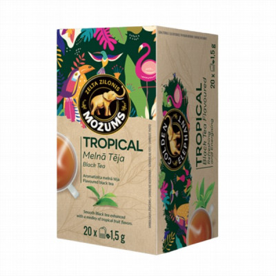 Tēja Možums melnā TROPICAL 20x1.5g (31.10.25) Polija LABA CENA