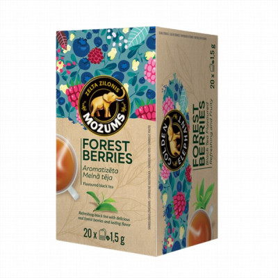 Tēja Možums melnā Forest berries 20x1.5g (31.10.25) Polija LABA CENA