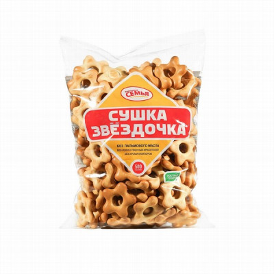 Sausiņi Zvjozdočka vaniļas 500g(26.11.25) Krievija