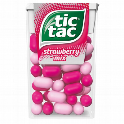 Dražejas Tic Tac Zemeņu Mix 18g (16.10.25)IRL