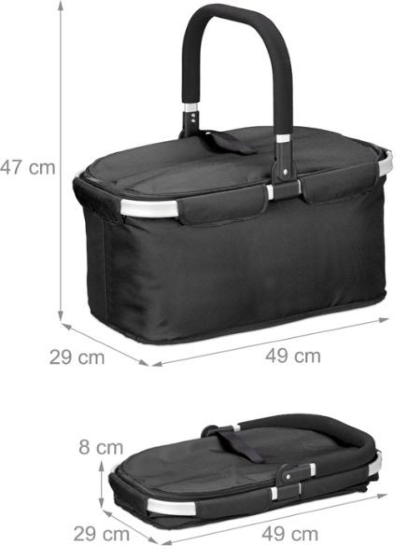 Iepirkumu grozs ar vāku 49x29x28cm Čehija