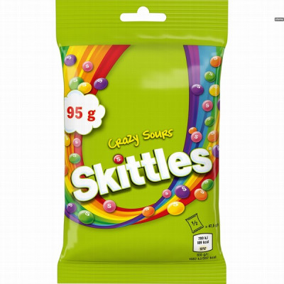 Skittles  Crazy sours 95g (17.08.26) Čehija