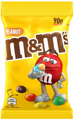 Dražejas M&M's peanut 90g (09.11.25)Francija
