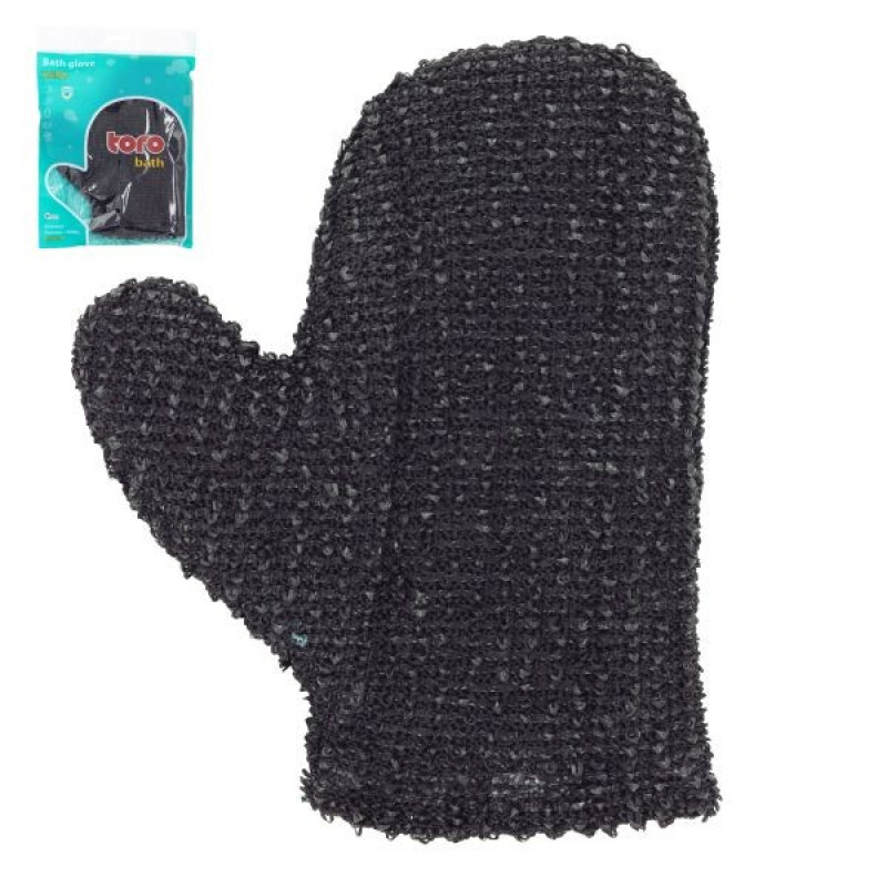 Dušas cimds Toro  22cm melns