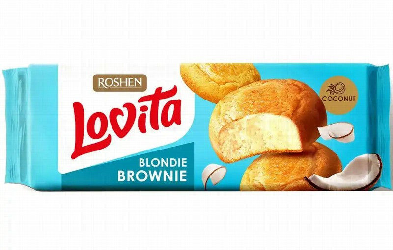Cepumi Roshen Lovita Blondie brownie kokosriekstu 152g (28.05.26)