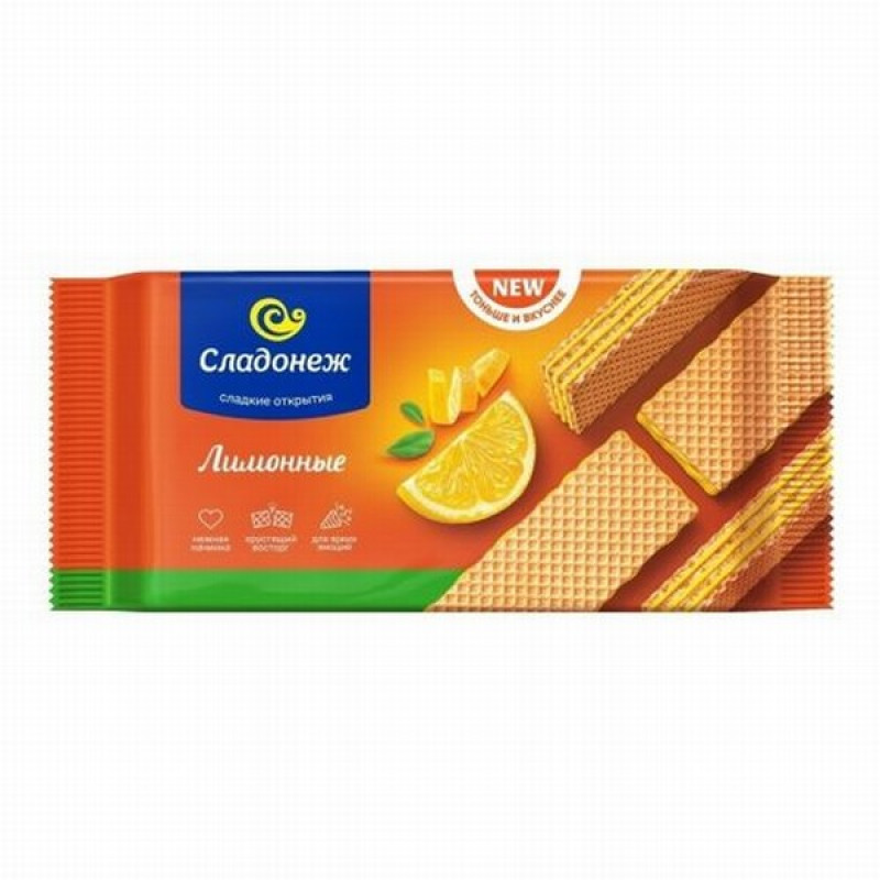 Vafeles Sladonež Citronu 170g (12.02.26)Krievija