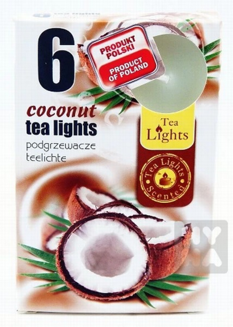 Svece Kokosrieksts vaniņa aromātiskā  1/6