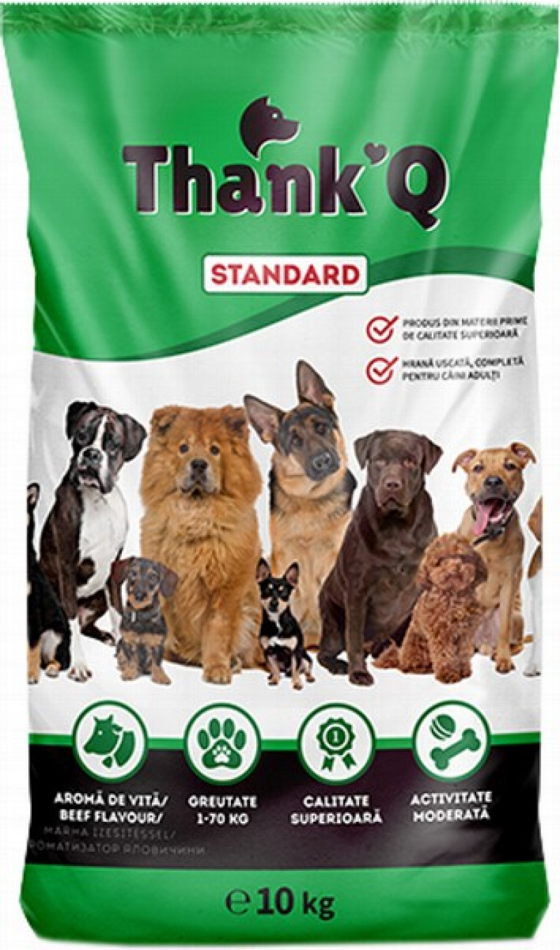 Suņu barība ThankQ standart ar liellopa gaļu 10kg (11.11.26) Rumānija