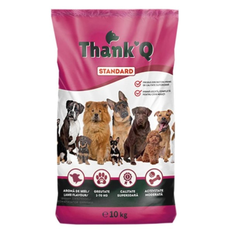 Suņu barība ThankQ standart ar jēra gaļu 10kg (07.02.27)