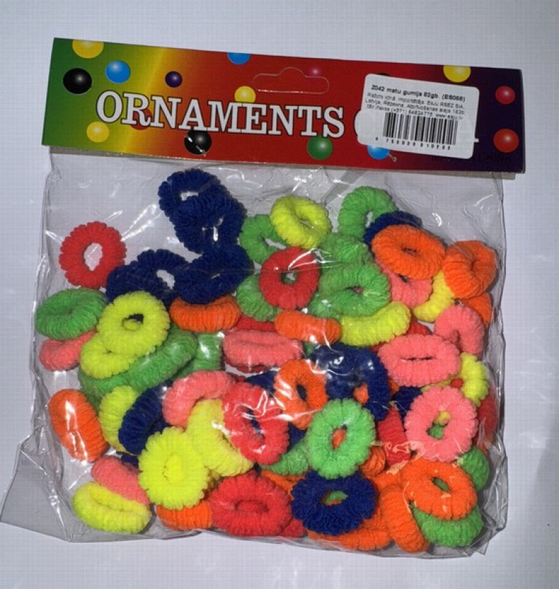 Matu gumijas krāsainas 82gb