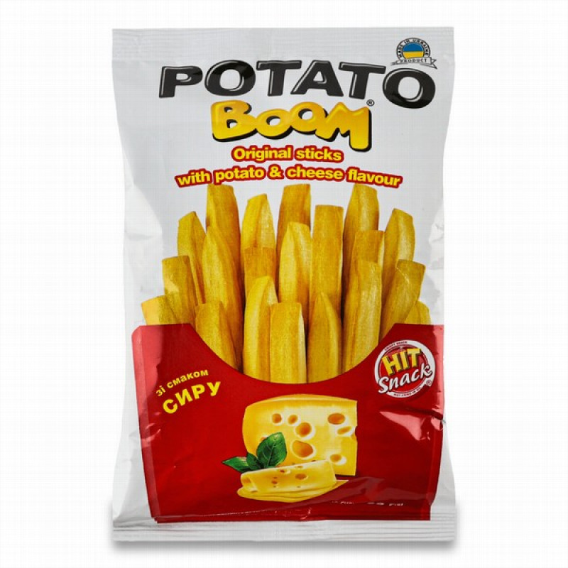 Čipsi Potato Boom ar siera garšu 50g 1/30(03.06.26) Ukraina
